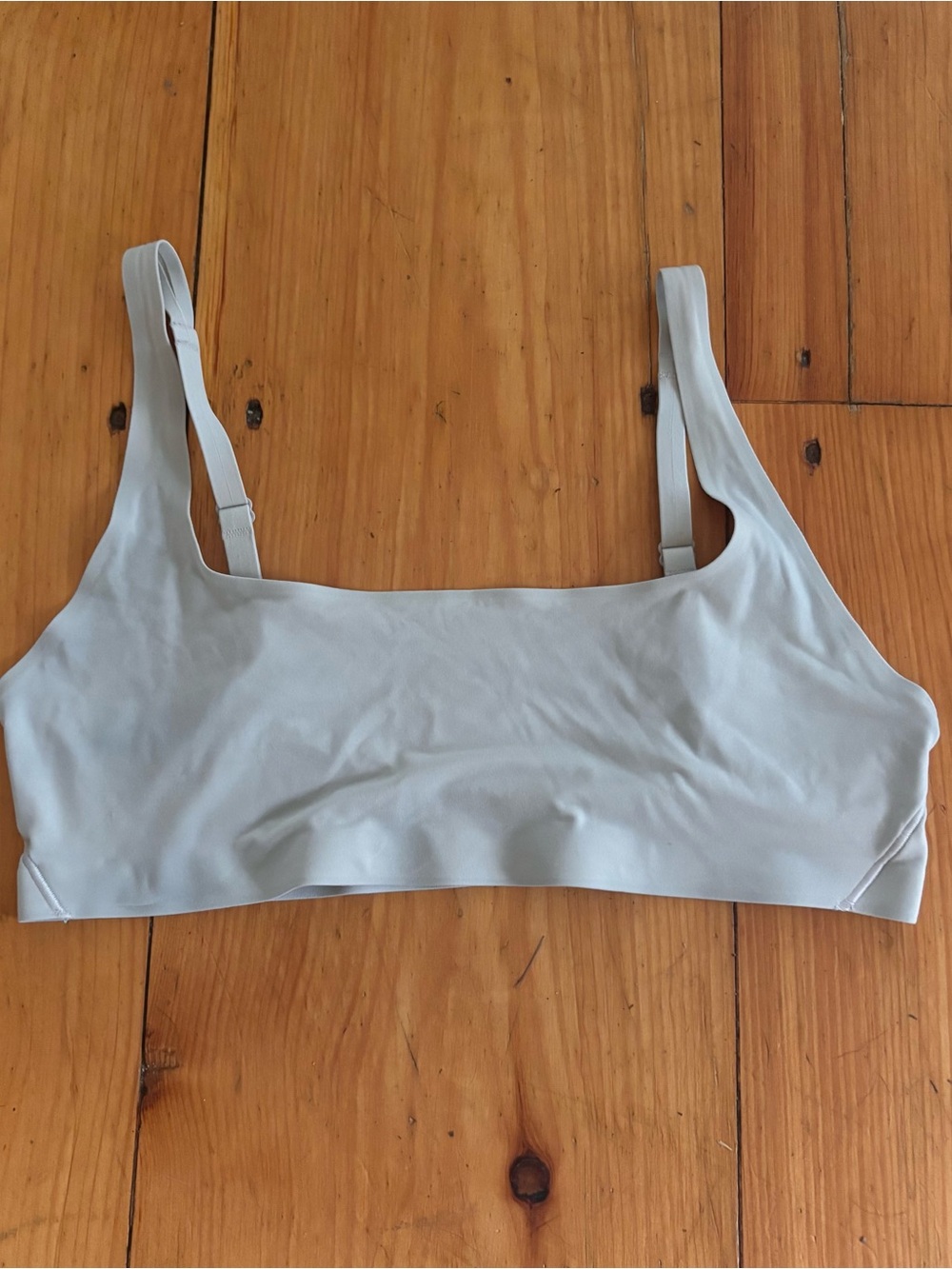 lululemon Beige Scoop Neck Sports Bra Adjustable Straps Size Unknown